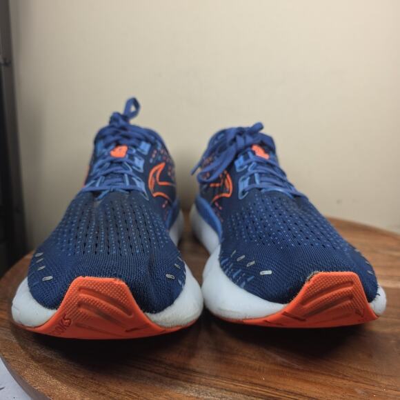 Brooks Glycerin GTS 20 Mens Blue And Orange Size 12 Running Shoes 1103831D444 - Picture 3 of 12